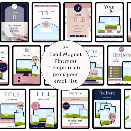 Lead Magnet Pinterest Templates