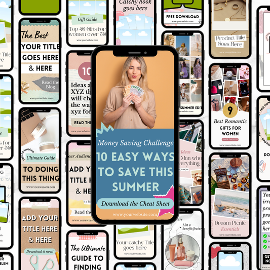 Pinterest Collage Templates for Canva