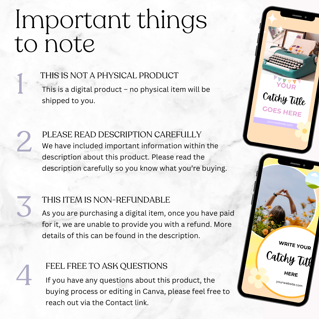 Colourful Blog Pinterest Templates for Canva