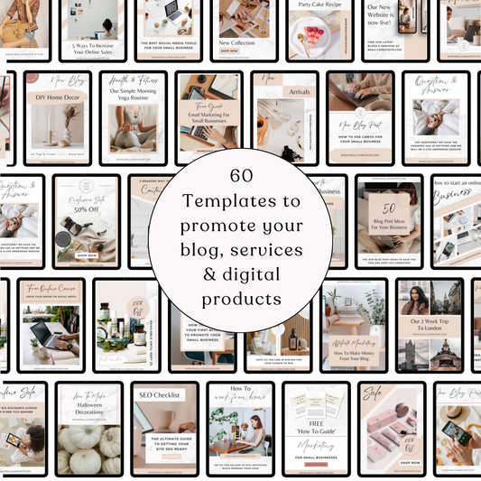 60 Engaging Pinterest Pin Templates for Canva