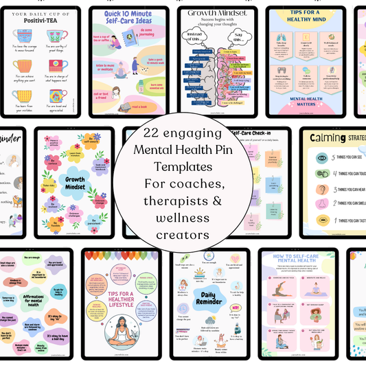 Mental Health Pinterest Templates