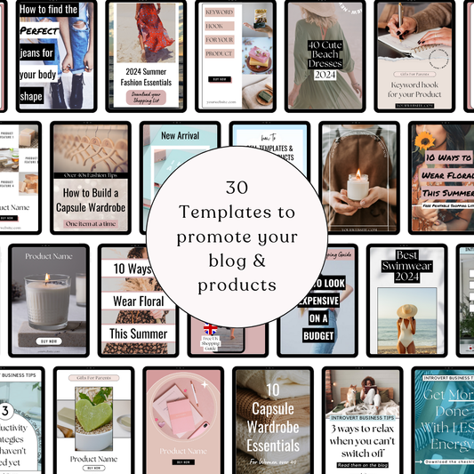 Video Pinterest Templates for Canva