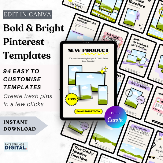 Bold & Bright Pinterest Templates