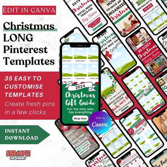 Christmas Pinterest Templates for Canva