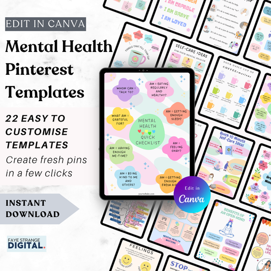 Mental Health Pinterest Templates