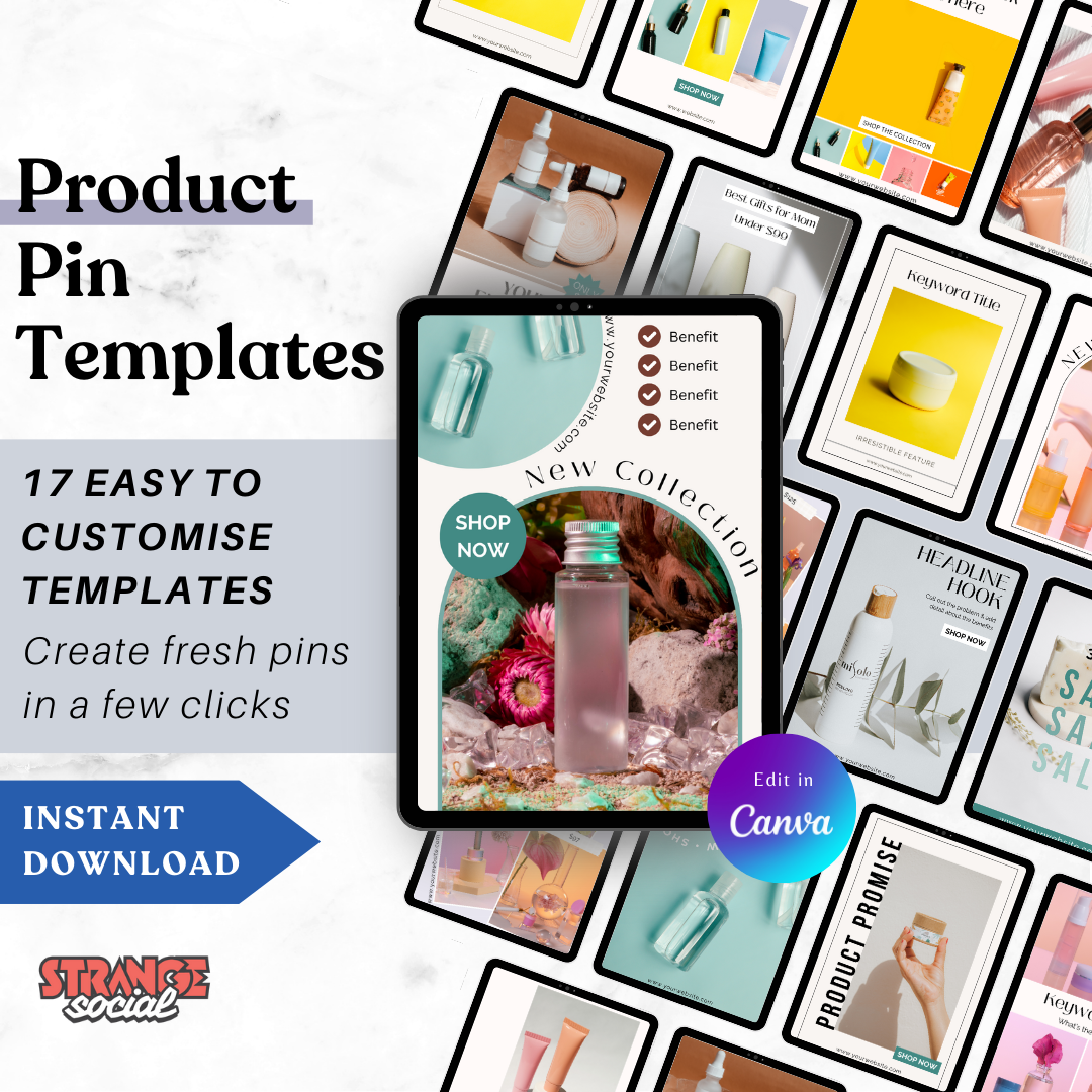 Product Pin Templates for Canva